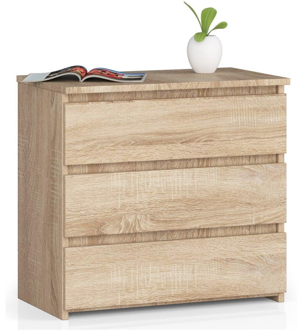 KOMMODE Eiche Sonoma 57/60/35 - Sonoma Eiche, Holzwerkstoff (60/57/35cm) - RAUMHIRSCH FURNITURE