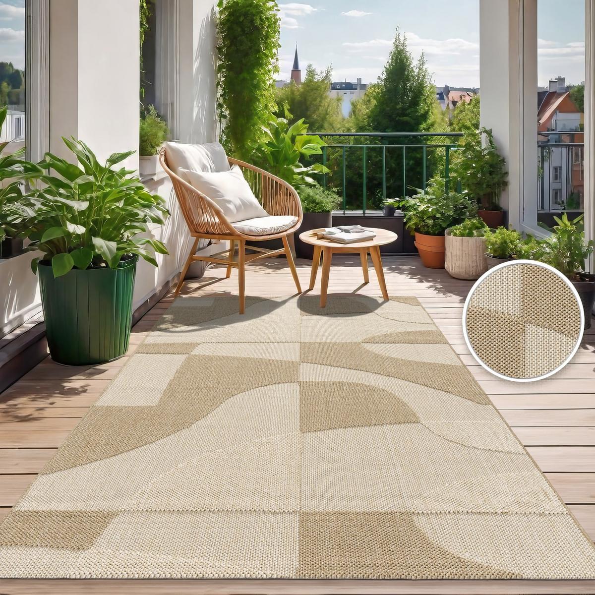 OUTDOORTEPPICH Boho Creme 80 x 150 cm - Creme, Kunststoff (80/150cm) - TT Home