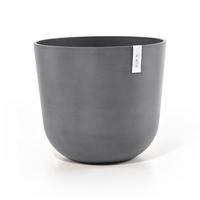 BLUMENTOPF mit Wasserreservoir Oslo 55/48,5 cm Grau - Grau, Kunststoff (55/48.5cm) - Ecopots