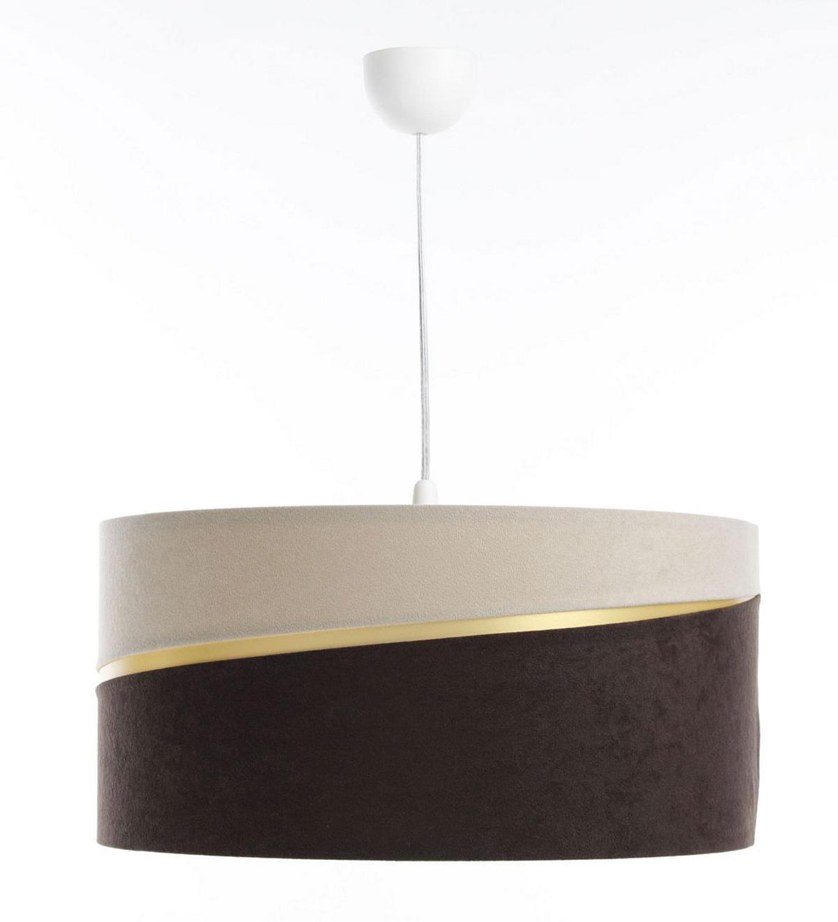 HÄNGELEUCHTE Beige 40/20 cm - Beige/Braun, Kunststoff (40/0.4/20cm) - ONZENO