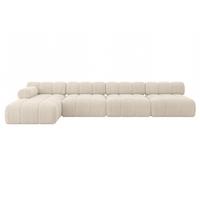 ECKSOFA modulares Sofa Razon-L3 - 380x160x70 cm Beige Cord - Beige, Holzwerkstoff/Textil (380/160cm) - ALTDECOR