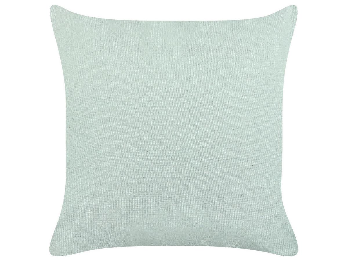 DEKOKISSEN Hellgrün 45/45 cm Bacopa - Hellgrün, Naturmaterialien/Textil (45/45cm) - Beliani