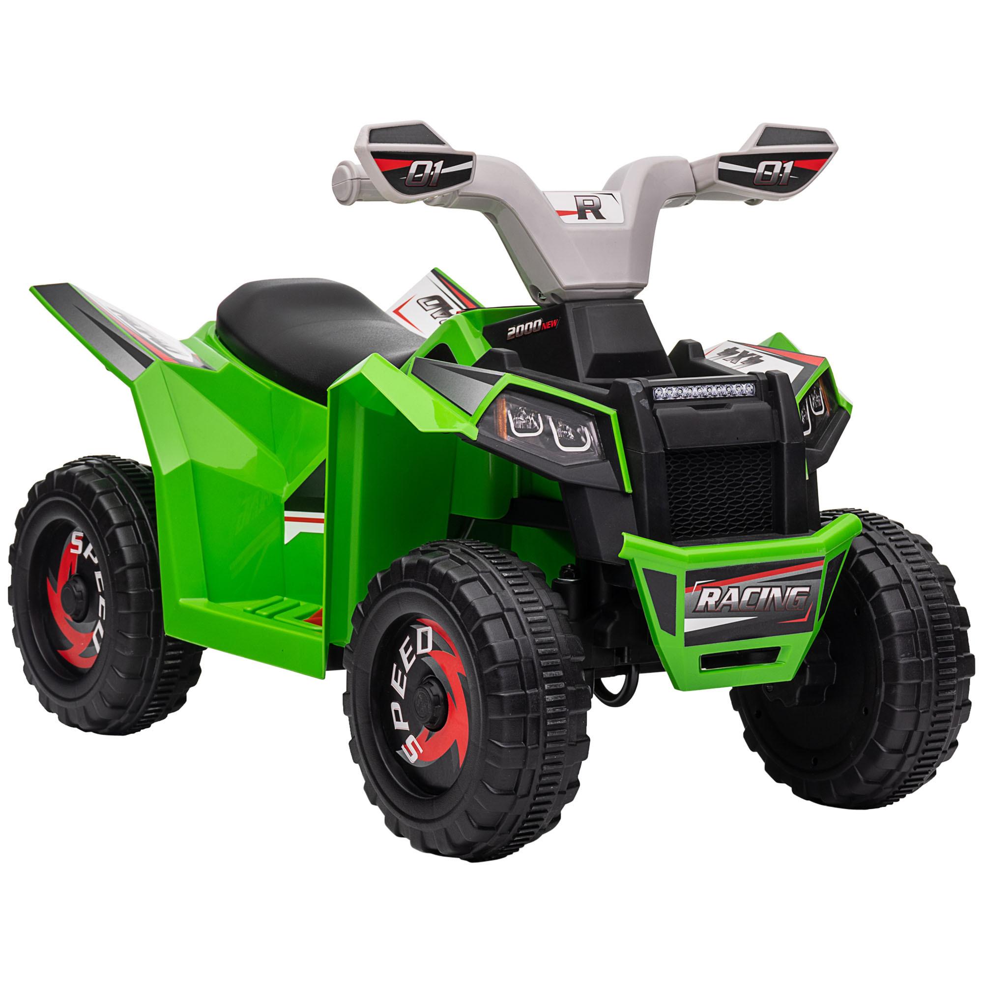 KINDER-ELEKTROQUAD Mini Elektroquad mit Vorwärts-, Rückwärtsfunktion, Grün - Grün, Metall (70/41.5/48.5cm) - HOMCOM