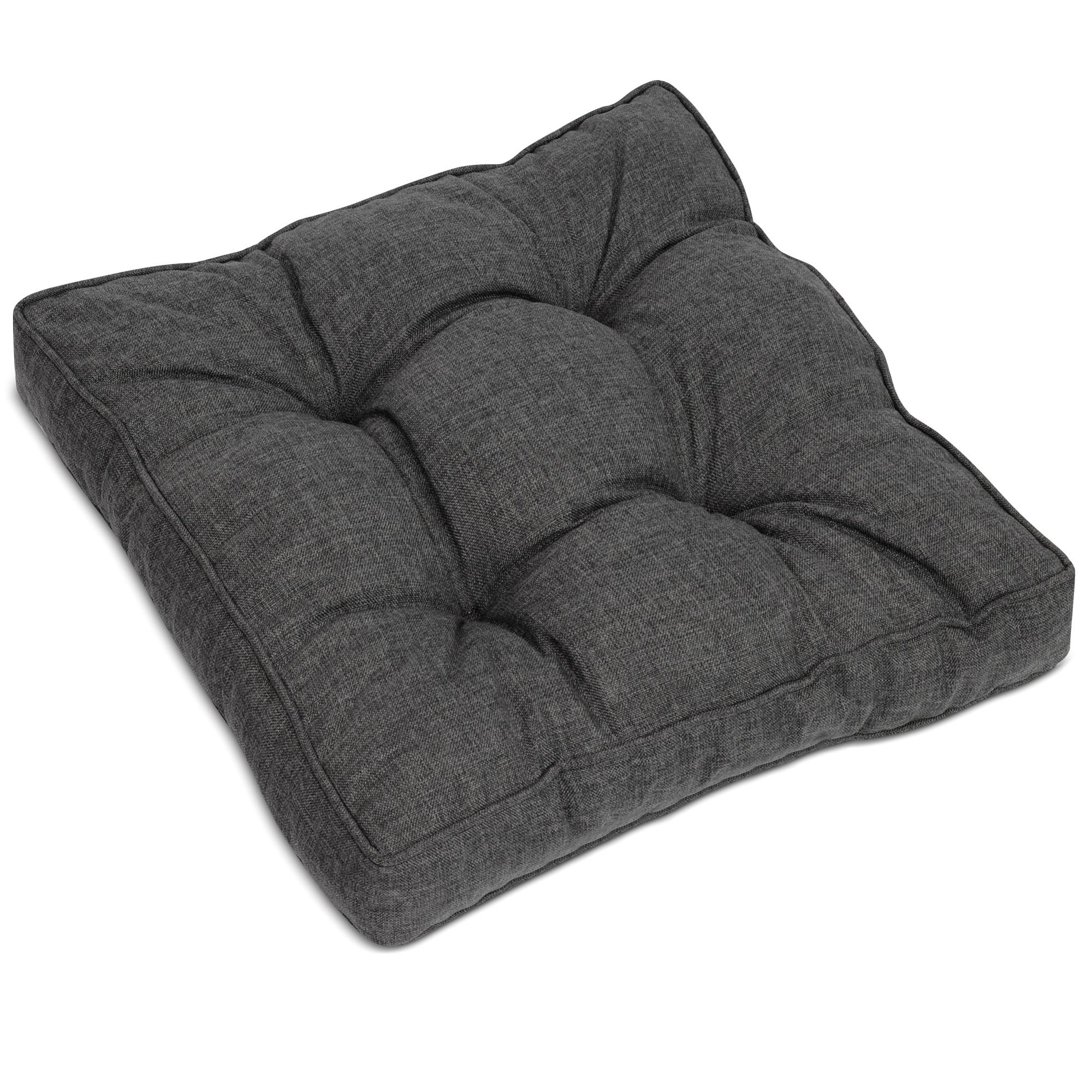 LOUNGEKISSEN Beauflair Outdoor Sitz 50/50/10cm Graphitgrau - Graphitfarben, Textil (50/10/50cm) - Beautissu 