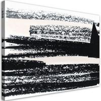 LEINWANDBILD Moderne Abstraktion 120x80cm - Schwarz, Textil (120/80cm) - Feeby