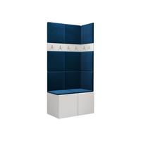 GARDEROBEN-SET Orion I - Blau/Weiß, Holzwerkstoff/Kunststoff (84/186/46cm) - MIRJAN24