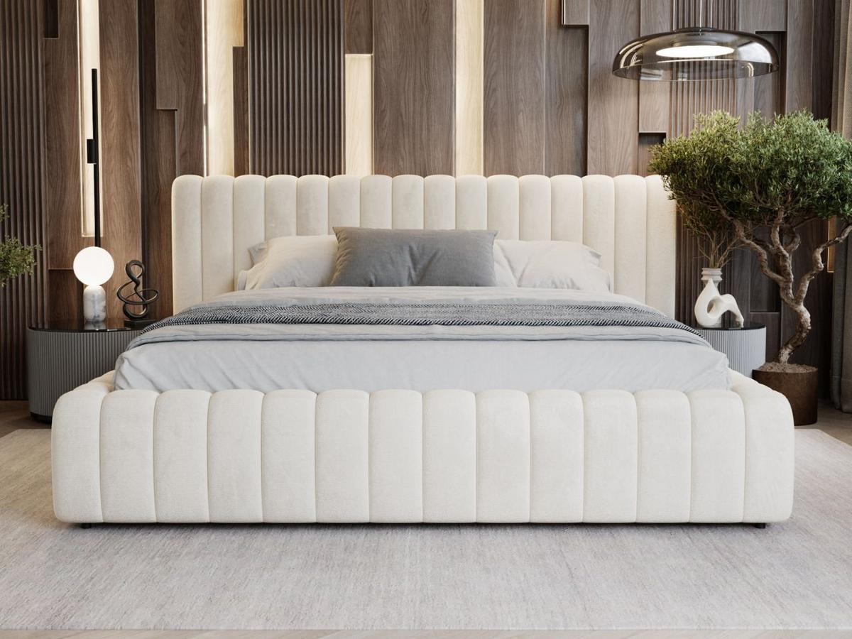 POLSTERBETT Bliss 180x200 Beige - Beige, Textil (180/200cm) - Graingold