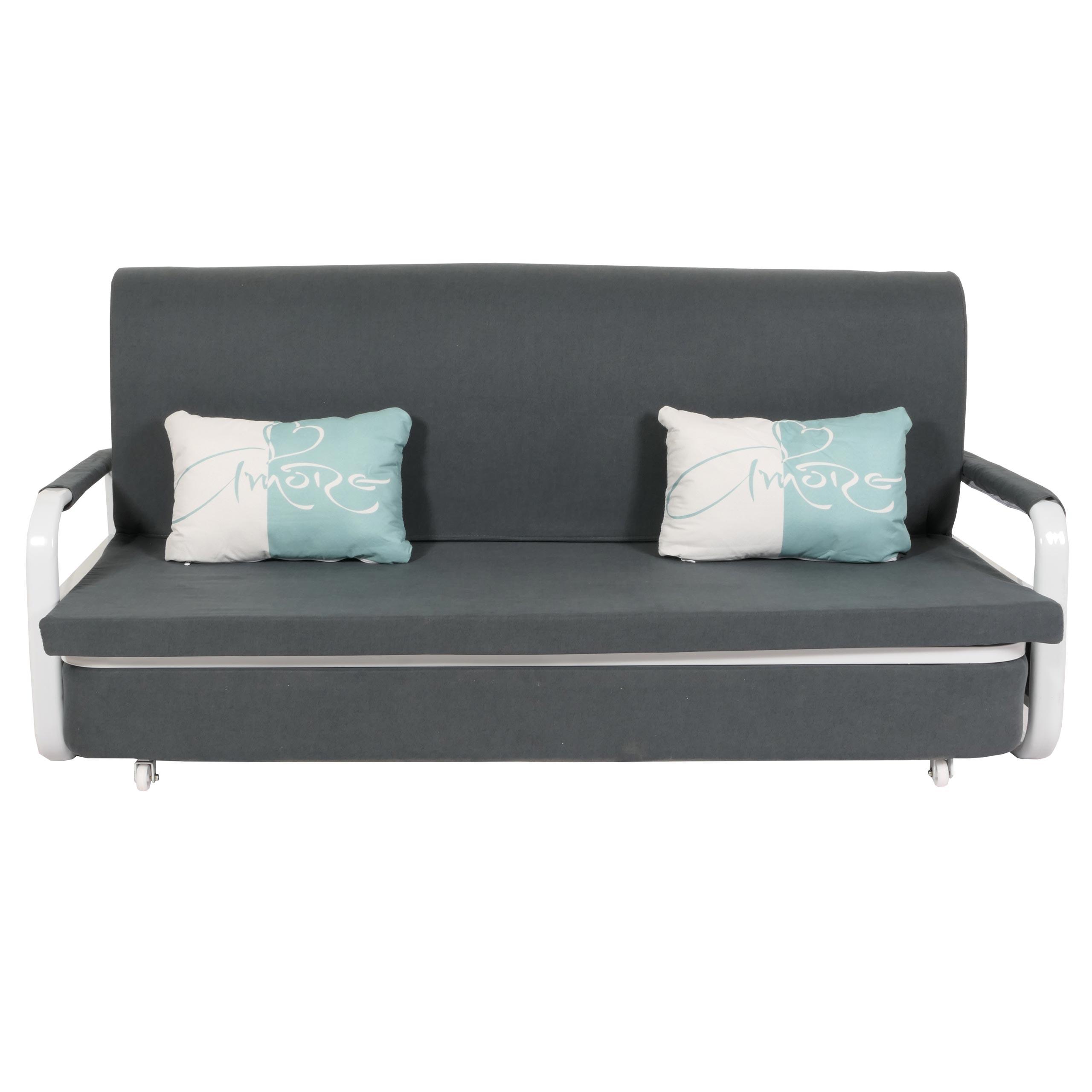 SCHLAFSOFA Anthrazit - Dunkelgrau/Anthrazit, Textil (190/71/185cm) - MCW