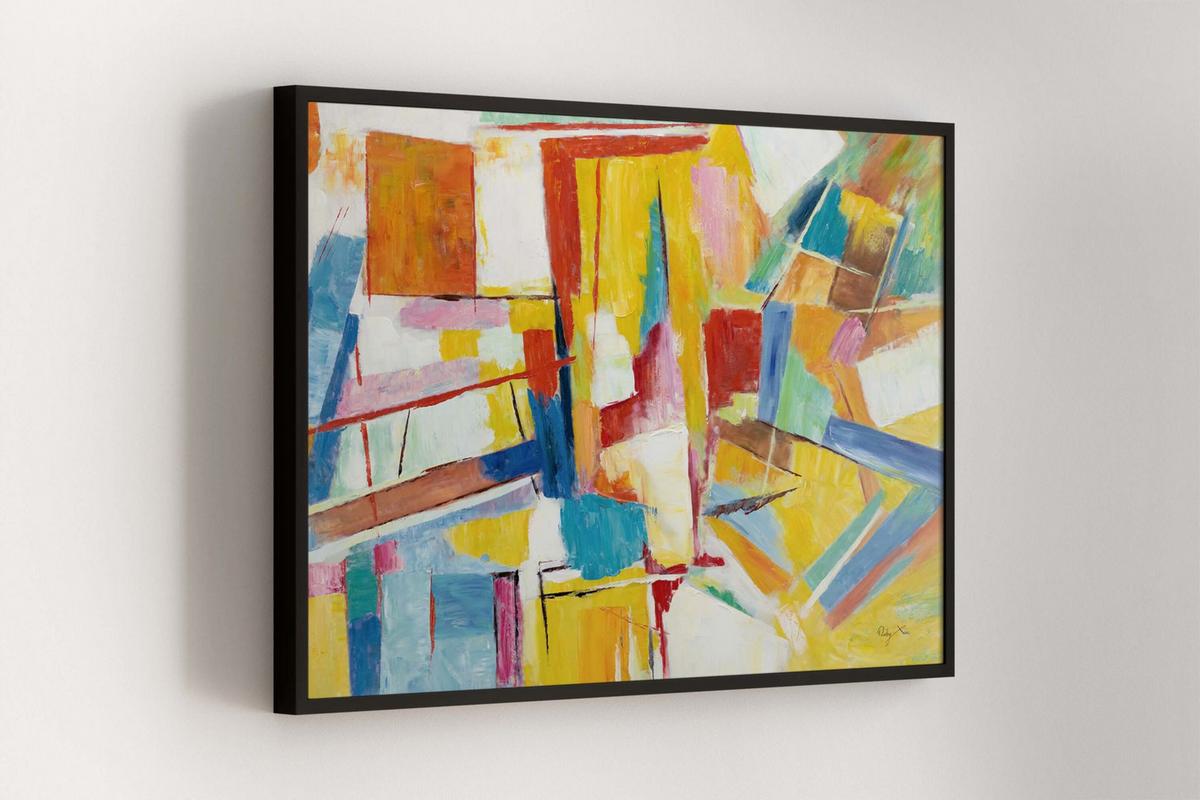 ACRYLBILD HANDGEMALT 120/80 cm - Multicolor, Holz/Textil (120/80cm) - KUNSTLOFT