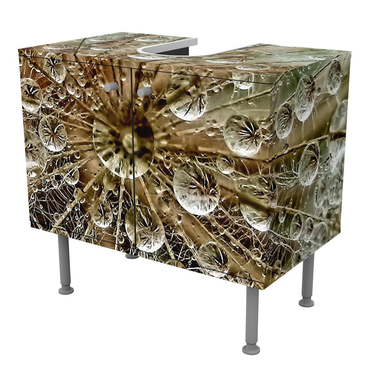 WASCHBECKENUNTERSCHRANK Pusteblume im Herbst 60/55/35 cm - Beige, Holzwerkstoff (60/55/35cm) - Bilderwelten