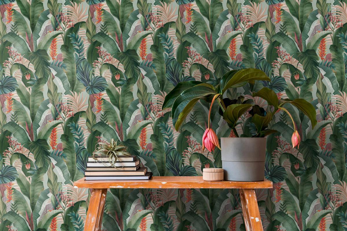 VLIESTAPETE Bunt 53/1005 cm - Grün, Textil (53/1cm) - KUNSTLOFT