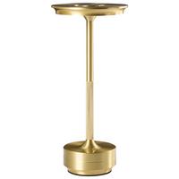 KABELLOSE LED Tischlampe mit Dimmer Metall Gold Mago - Goldfarben, Metall (13/13/28cm) - Beliani