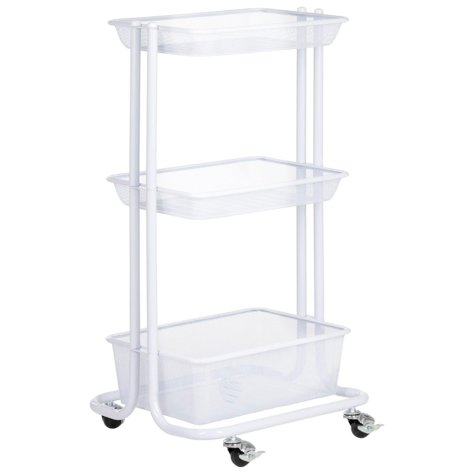 KÜCHENWAGEN VALIENTE weiß - Weiß, Metall (43/79/34cm) - IDIMEX
