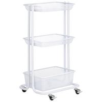 KÜCHENWAGEN VALIENTE weiß - Weiß, Metall (43/79/34cm) - IDIMEX