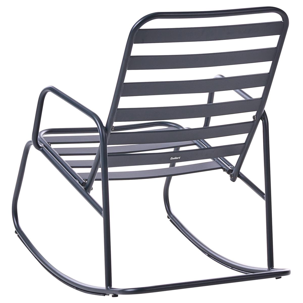 GARTEN-SCHAUKELSTUHL Schwarz Turi - Schwarz, Metall (66/92/96cm) - Beliani