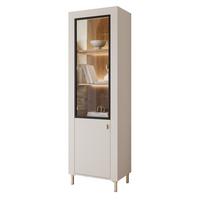 VITRINE AVENA Glastüren, 60/40/194 cm Kaschmir / Eiche - Kaschmir, Holzwerkstoff/Kunststoff (60/194/40cm) - Idohome