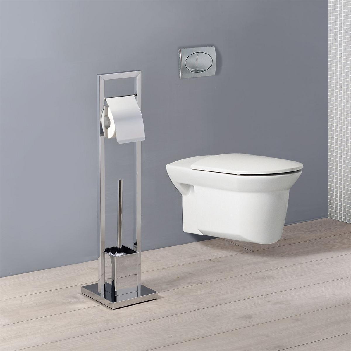 WC GARNITUR TOMA - Chromfarben, Metall (18/75/18cm) - IDIMEX