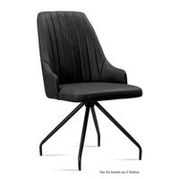 ESSZIMMERSTUHL (6er-Set) Dilara 52x91x60 Schwarz/Anthrazit - Anthrazit/Schwarz, Kunststoff (60/91/52cm) - 58aufmkessel