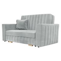 SCHLAFSOFA Viva Glam II - Hellgrau/Naturfarben, Holz/Kunststoff (145/85/98cm) - MIRJAN24