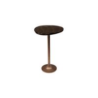 BEISTELLTISCH DARI Braun Glas - Braun/Kupferfarben, Glas/Metall (33/38/60cm) - KAWOLA