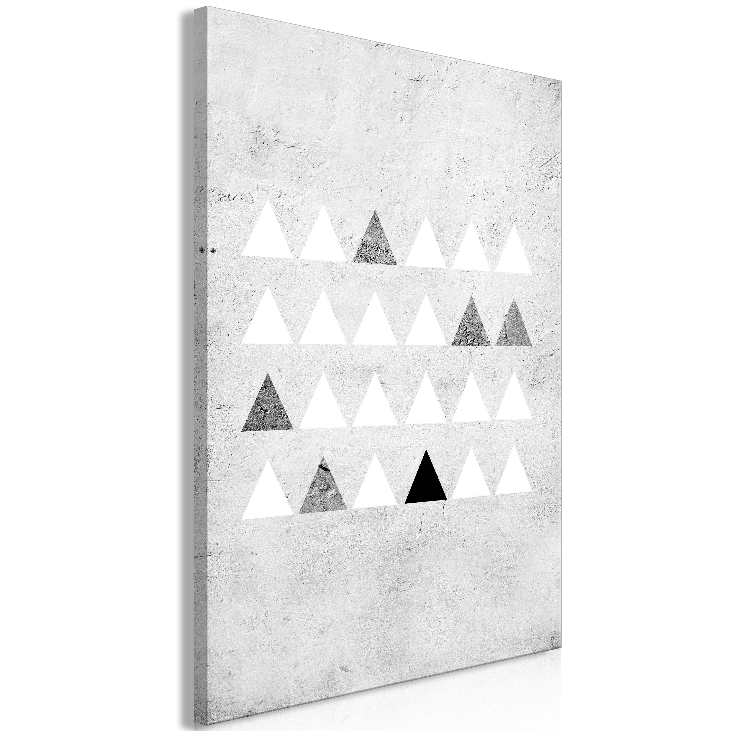 KUNSTDRUCK Grau 80/120 cm - Weiß/Grau, Textil (80/120cm) - KUNSTLOFT