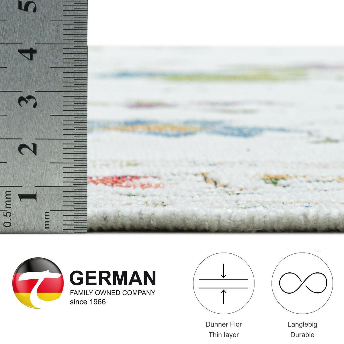 FLACHWEBTEPPICH Flomi 120x170 cm - Creme, Textil (120/170cm) - THEKO