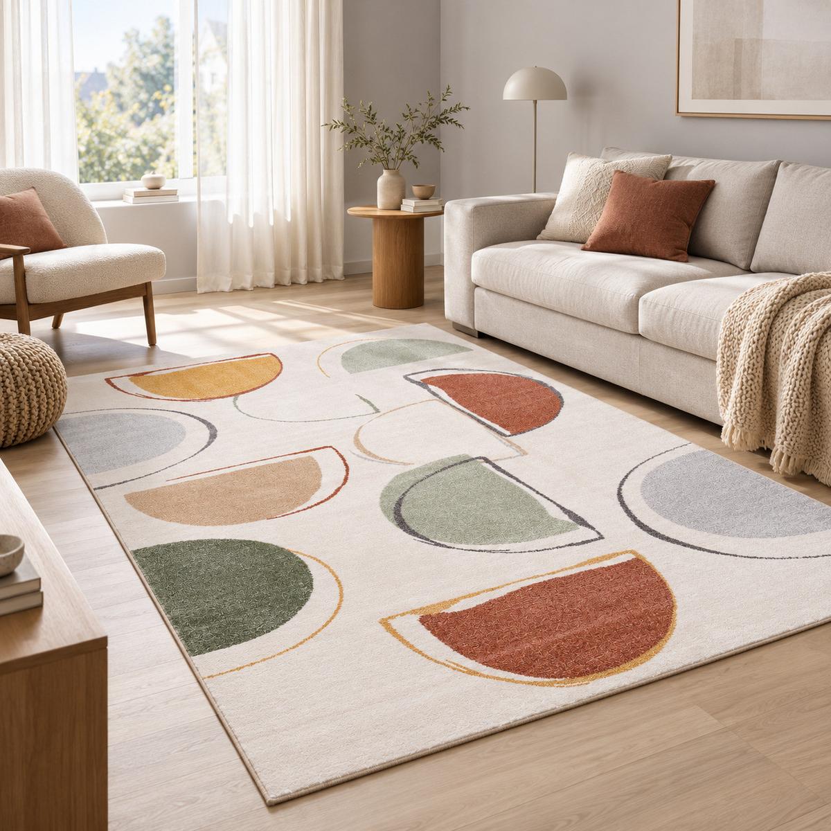 DESIGNER TEPPICH FARO BUNT MODERN - Multicolor, Textil (120/170cm) - Pergamon