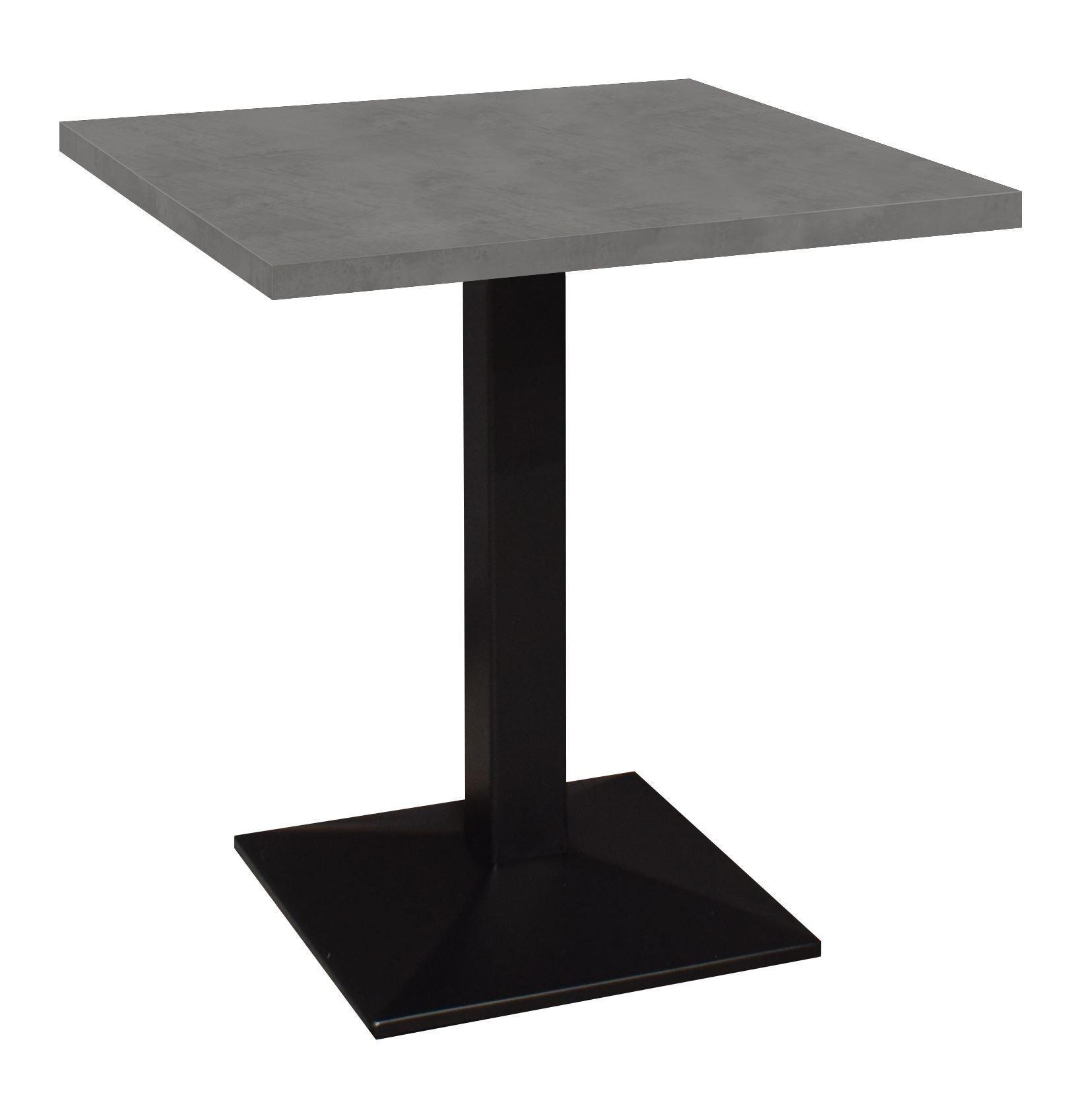 BISTROTISCH Ekzuperiia 70x70x75 schwarz matt/graphit - Dunkelgrau, Metall (70/70/75cm) - 58aufmkessel