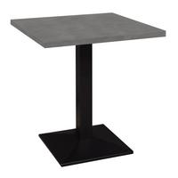 BISTROTISCH Ekzuperiia 70x70x75 schwarz matt/graphit - Dunkelgrau, Metall (70/70/75cm) - 58aufmkessel