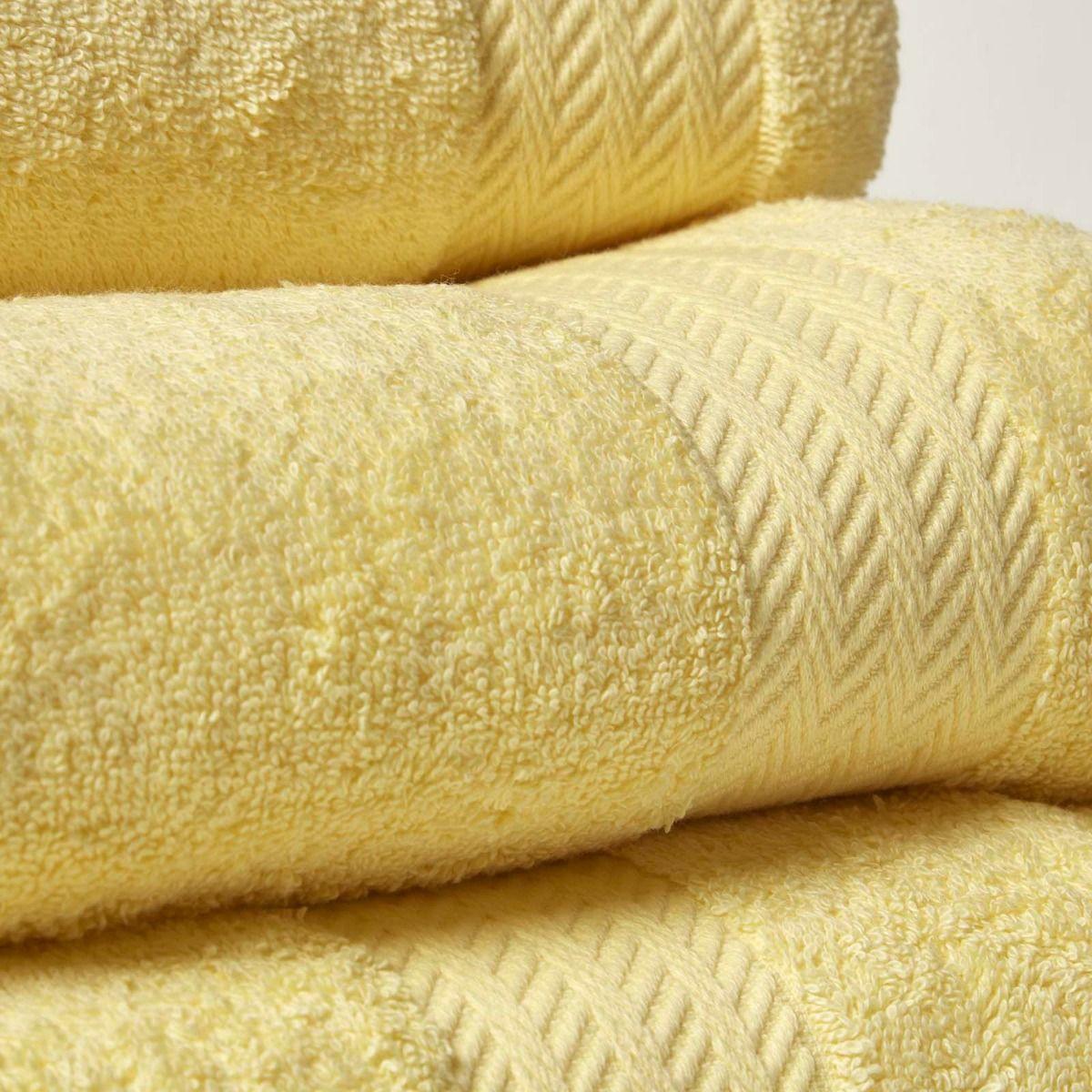 SEIFTUCH Comfort 4er-Set gelb 30/30 cm - Gelb, Textil (30/30cm) - Homescapes