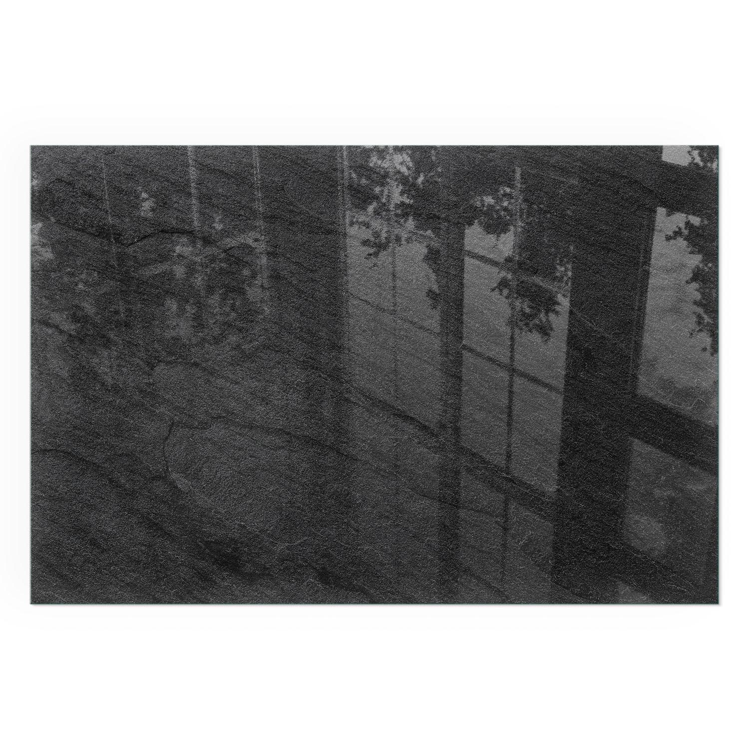 GLASPLATTE für Kamin 120x80 cm - Schwarz, Glas (120/80/0.4cm) - TULUP