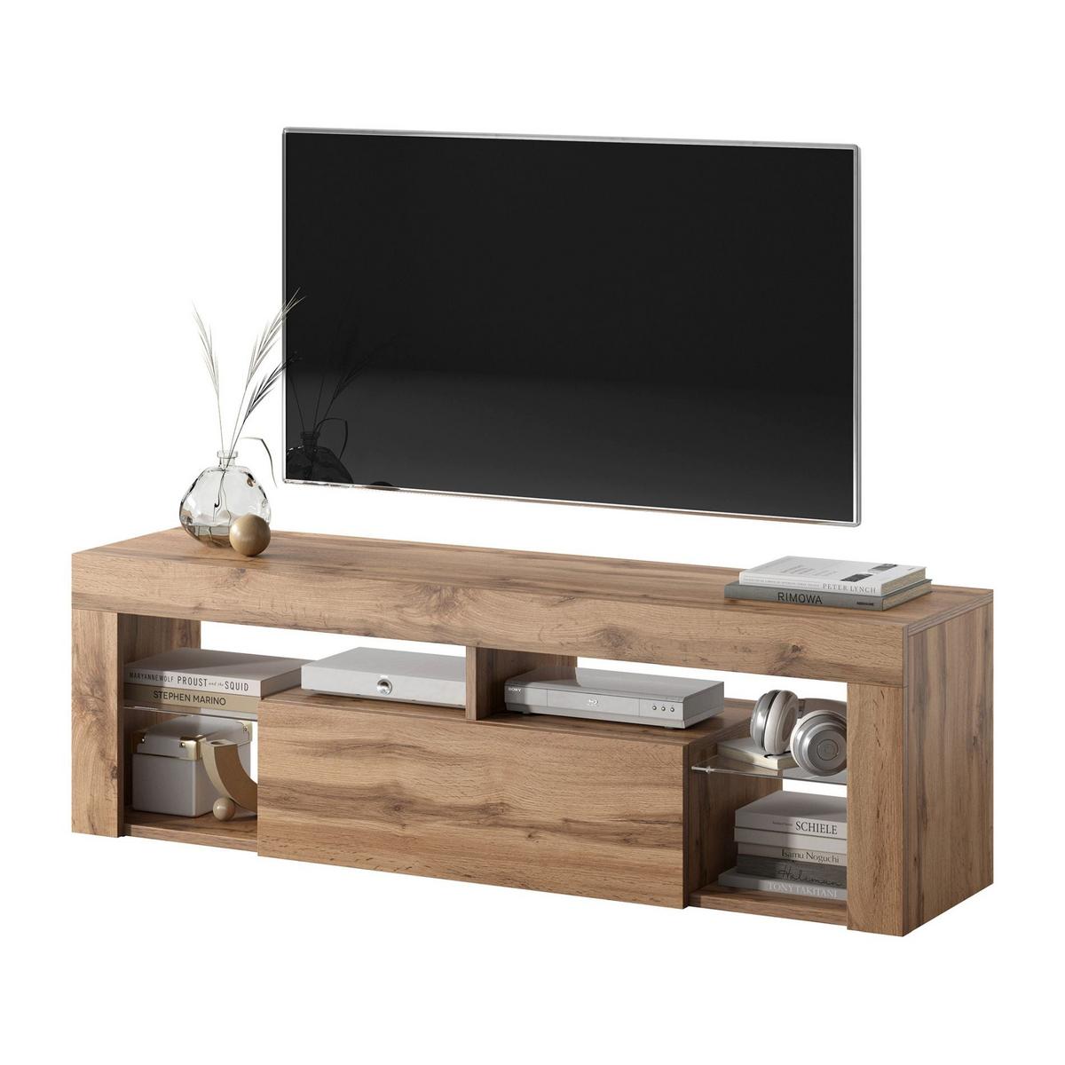 TV-HÄNGEBOARD Bianko Eiche 140 cm - Eichefarben, Holzwerkstoff (140/50.5/35cm) - Selsey