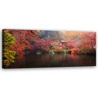 KUNSTDRUCK Rot 90/30 cm - Rot, Textil (90/30cm) - KUNSTLOFT