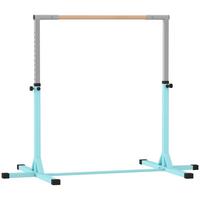GYMNASTIK-TURNRECK Stahl Buchenholz Hellblau - Hellblau, Metall (121/194cm) - HOMCOM