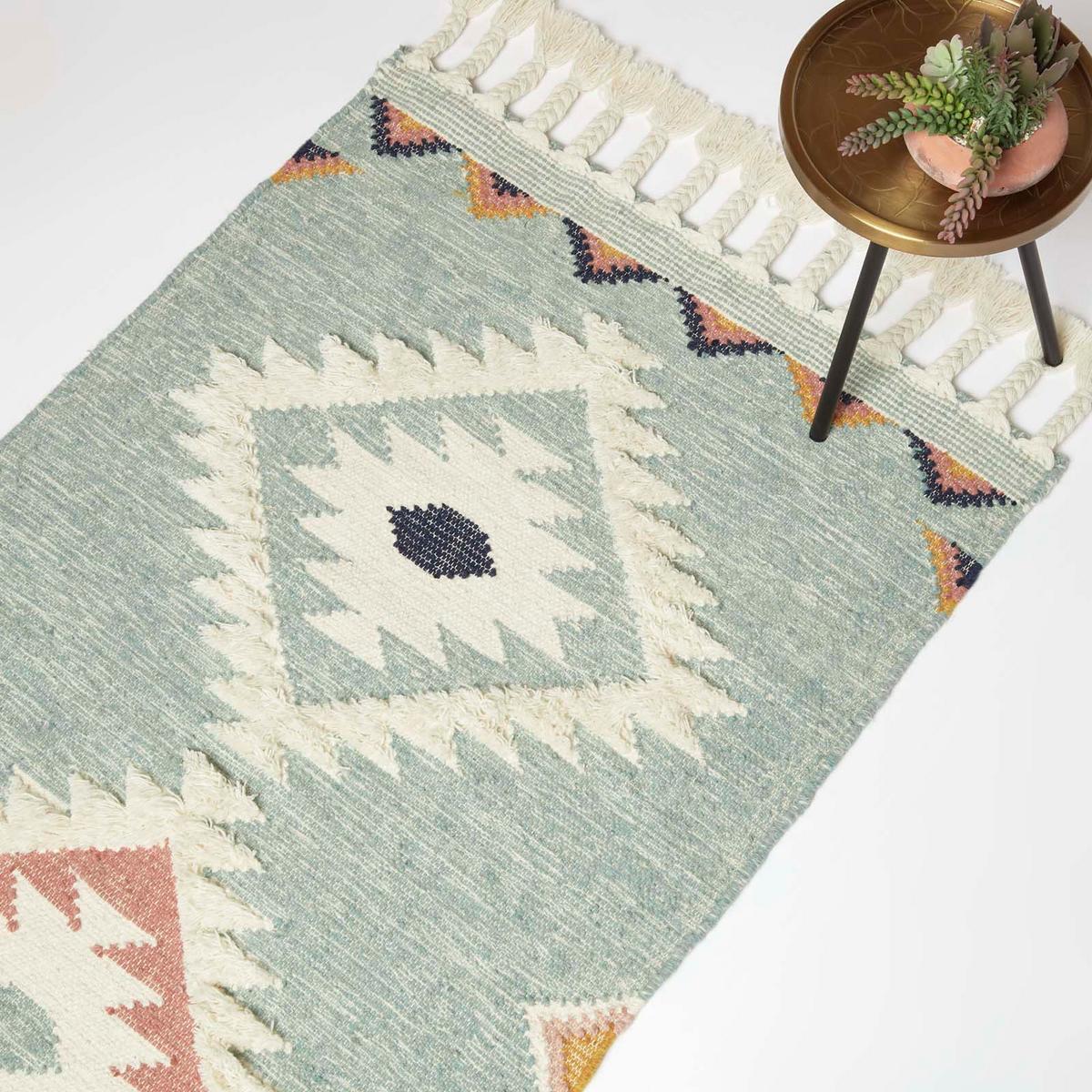 KELIM-TEPPICH Tenali handgewebt 120/170 cm - Multicolor, Textil (120/170cm) - Homescapes