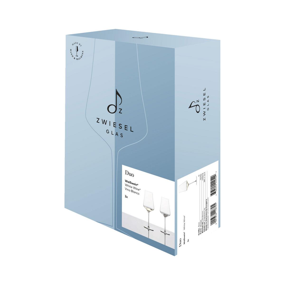 WEISSWEINGLÄSER Duo transparent 381 ml 2er Set - Transparent, Glas (0.381L) - Zwiesel Glas