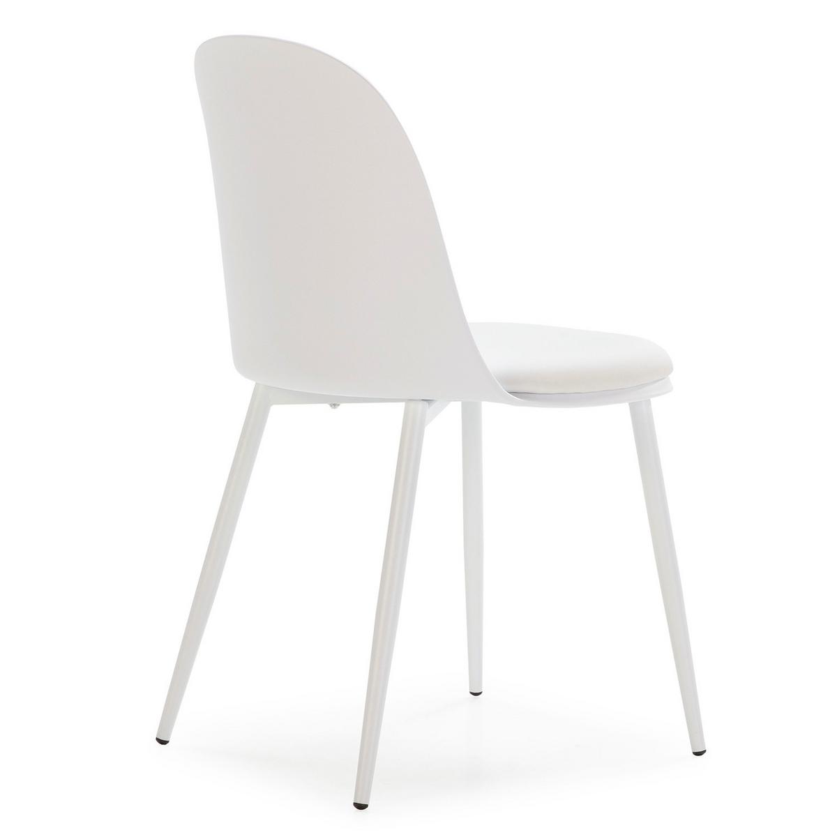 STUHL 4er-Set Kana weiß - Weiß, Kunststoff/Metall (45/83/51cm) - VS Venta-stock