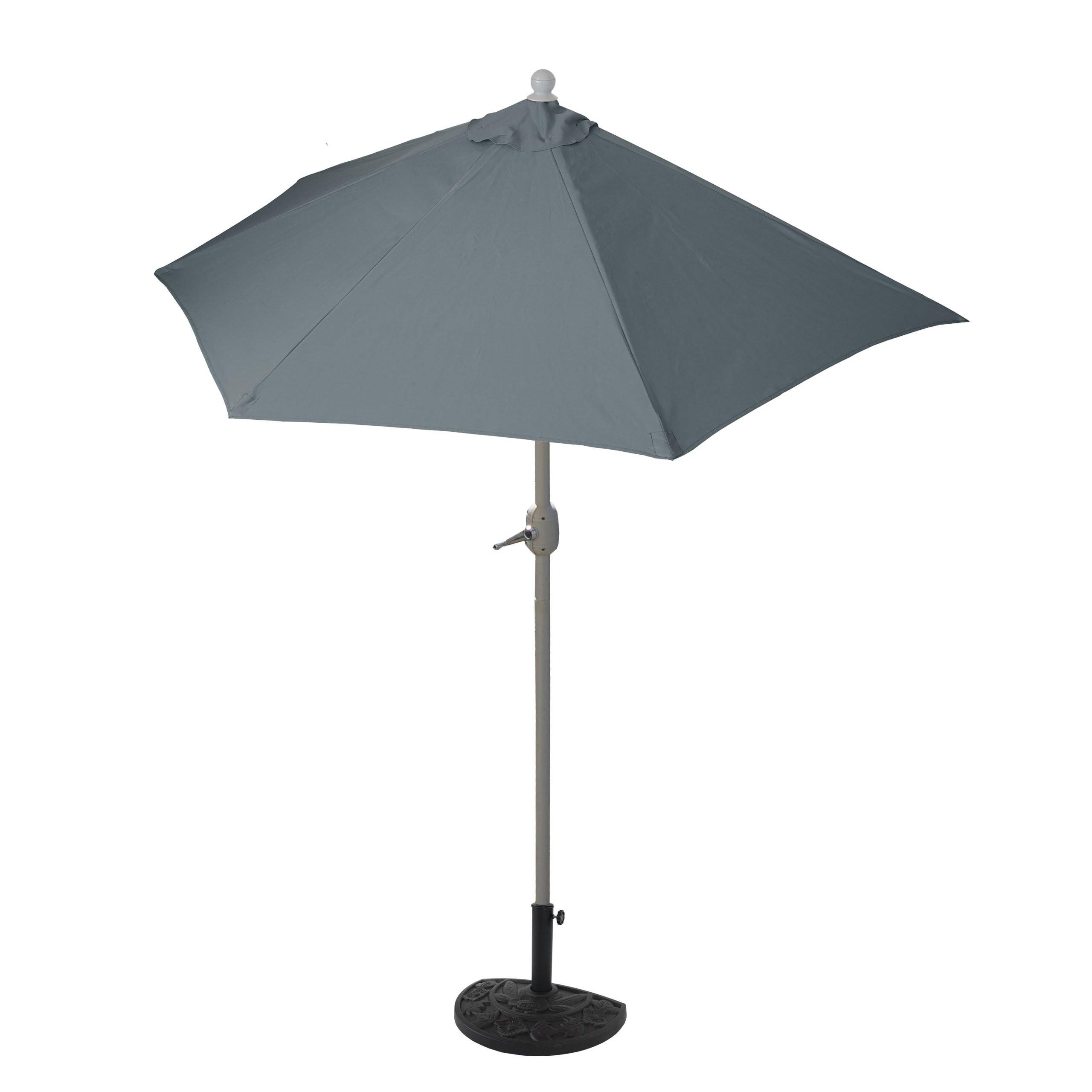 SONNENSCHIRM Anthrazit - Anthrazit, Textil (285/145cm) - MCW