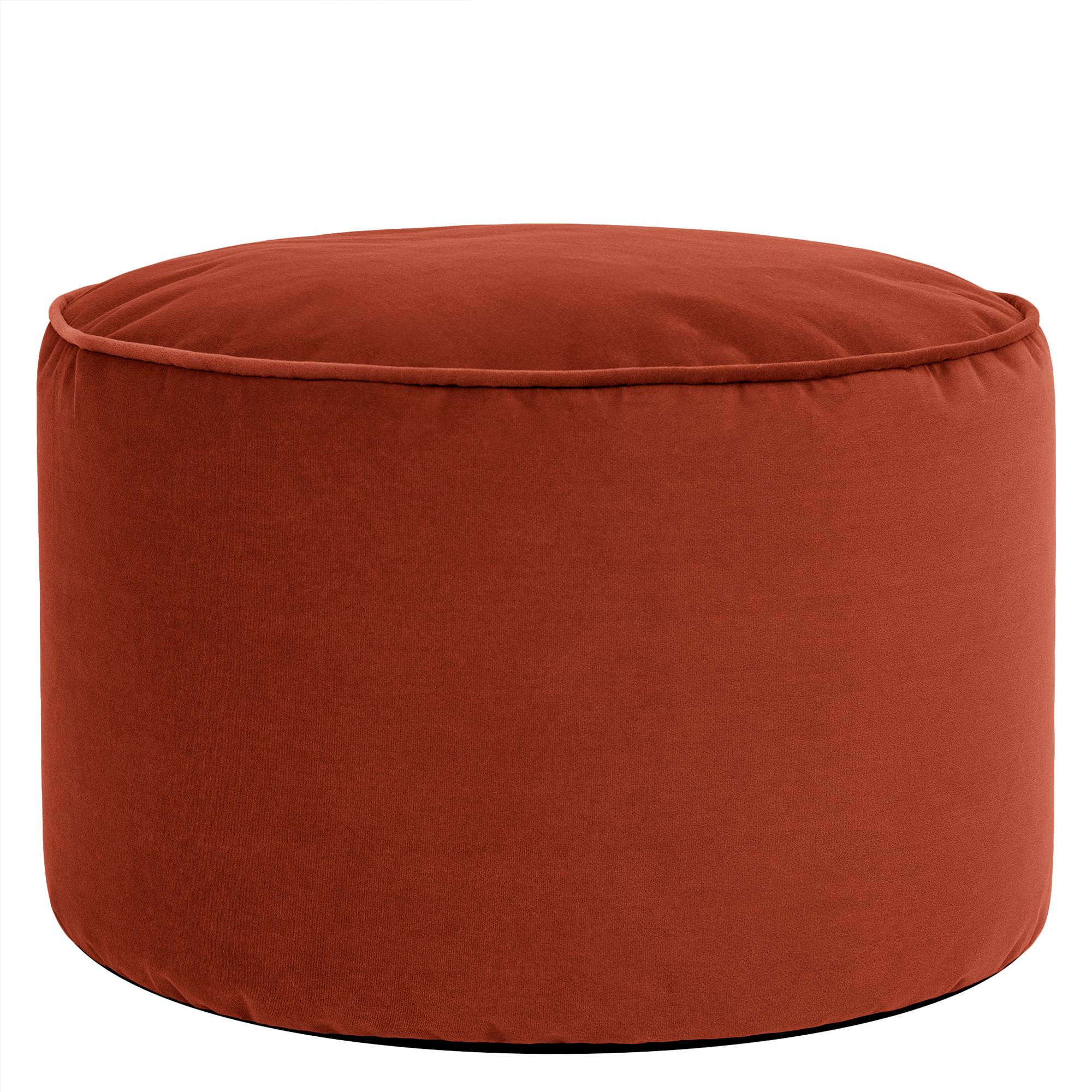 SITZPOUF Rund Milano - Orange, Textil (55/35/55cm) - icon