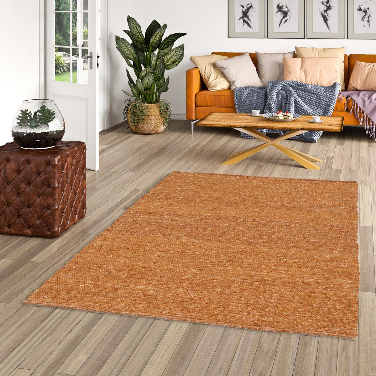 NATUR TEPPICH WOLLE YUKON - Currygelb, Textil (190/290cm) - Pergamon