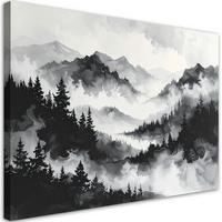 LEINWANDBILD Landschaften 30x20cm - Schwarz, Textil (30/20cm) - Feeby