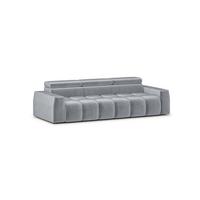 SOFA Darcy - Hellgrau, Holzwerkstoff/Textil (303/98/115cm) - Fun Möbel
