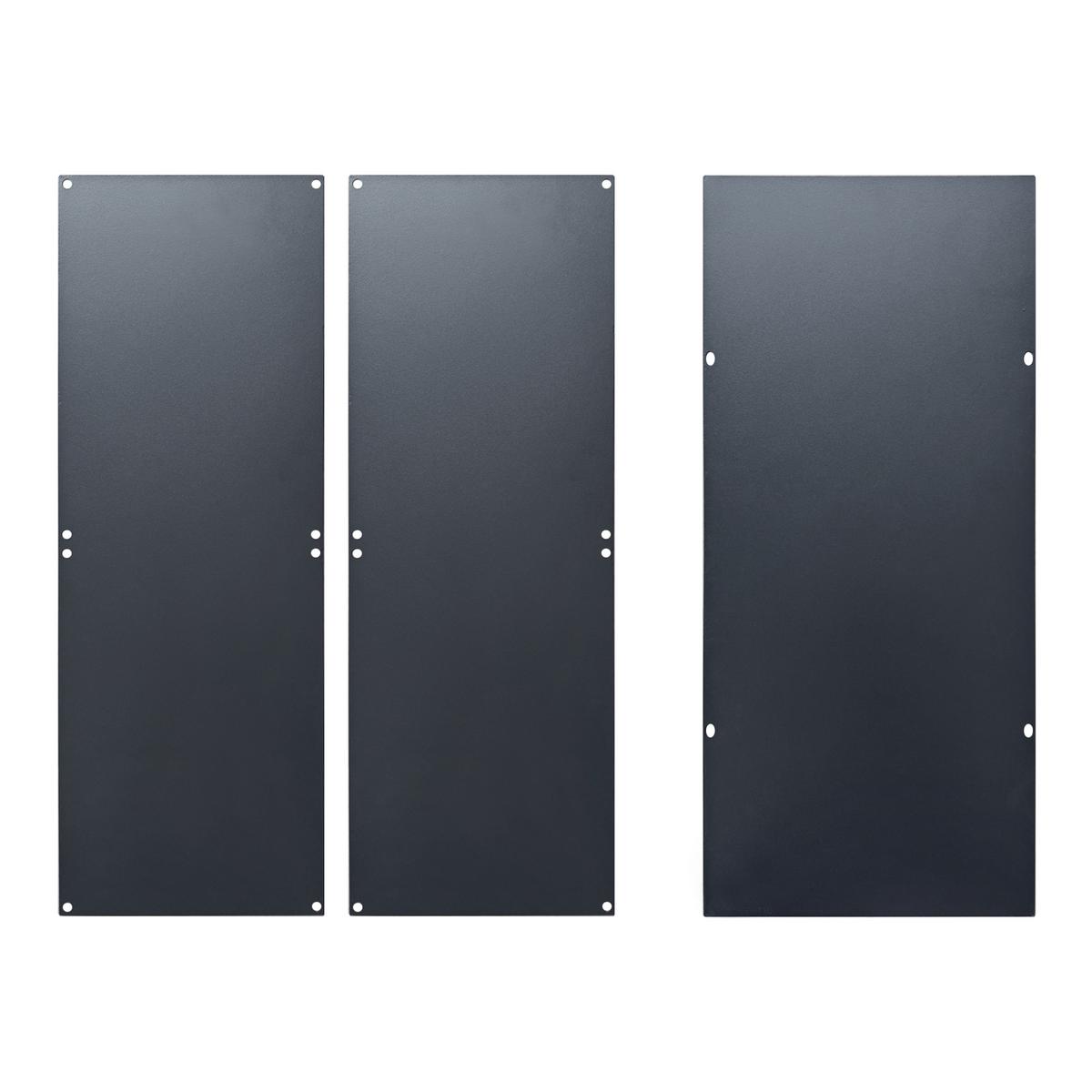 WANDREGAL-SET 3 TLG. Nostened - Schwarz, Metall (27.5/27.5/20cm) - [en.casa]