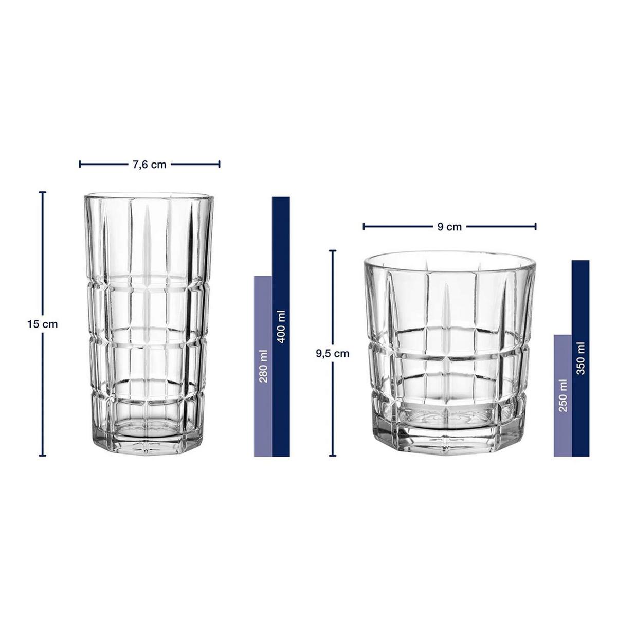 BARGLÄSER Spiritii Nova transparent 8-tlg. - Transparent, Glas - Leonardo Living