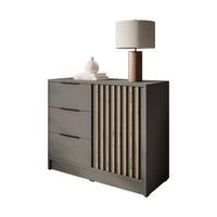 KOMMODE NELA mit Lamellen, Grau/Artisan - Grau, Holzwerkstoff (105/86/45cm) - Lookway