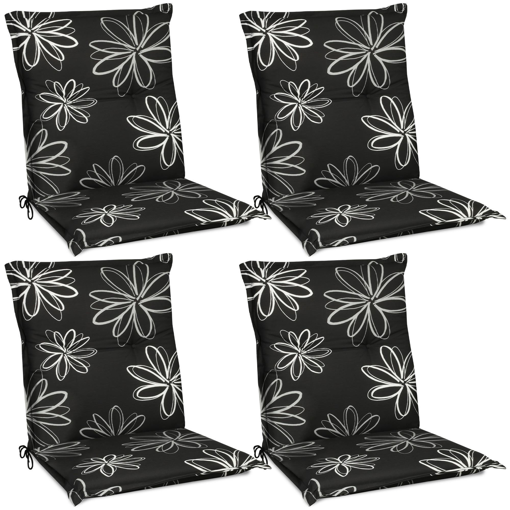 NIEDERLEHNERAUFLAGE Flores 100/50/7cm Ornamente 4tlg - Multicolor, Textil (50/6/100cm) - Beautissu 