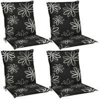 NIEDERLEHNERAUFLAGE Flores 100/50/7cm Ornamente 4tlg - Multicolor, Textil (50/6/100cm) - Beautissu 