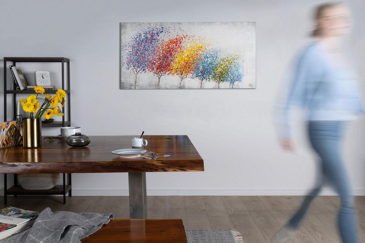 ÖLGEMÄLDE 140/70 cm - Multicolor, Holz/Textil (140/70cm) - KUNSTLOFT