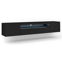 TV-MÖBEL Aurus Schwarz - Schwarz, Holzwerkstoff (200/36/37cm) - Petits-meubles