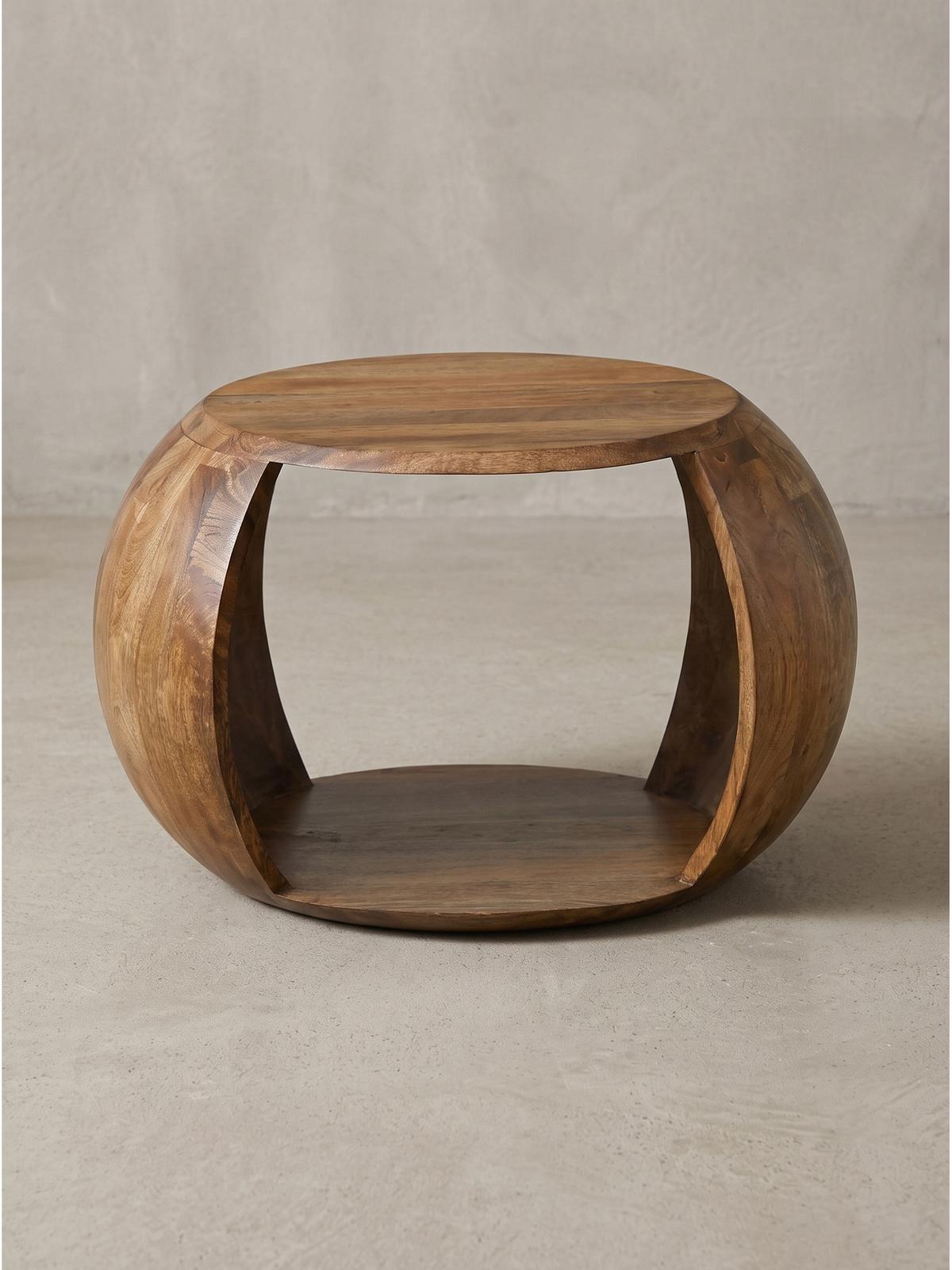 COUCHTISCH ANTEQUERA, Mango Massivholz, mit Stauraum, 60 x 46 x 36 cm - Dunkelbraun/Braun, Mangoholz/Holz (46/60/36cm) - KADIMA DESIGN